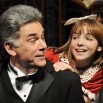 Gene Weygandt (Daddy Warbucks) and Caroline Heffernan (Annie). Photo by Liz Lauren
