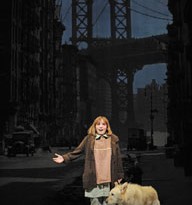 Caroline Heffernan (Annie) and Mikey the Dog (Sandy). Photo by Liz Lauren