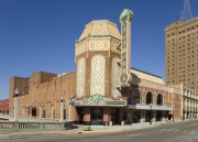 Outside the historical Paramount Theatre during the day