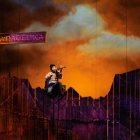 Fiddler on the Roof, featuring classical violinist Mark Agnor in the titular role, runs through March 24, 2013 at the Paramount Theatre. Photo by Liz Lauren.