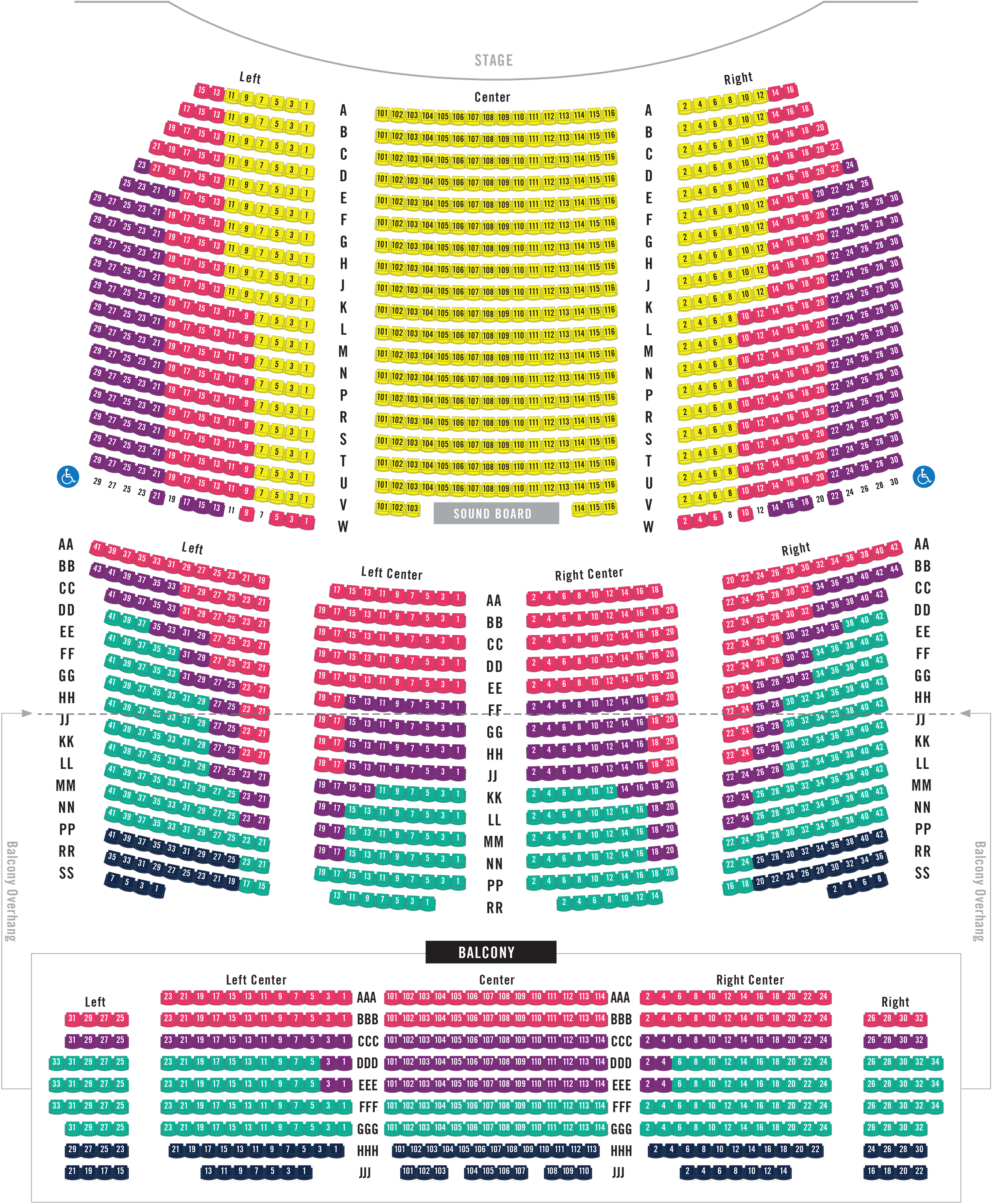 Paramount aurora seating chart